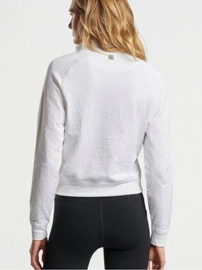 Peter Millar Eclipse Oversized Pullover Women’s White Quarter-Zip Pullover